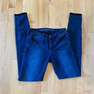 Articles of Society Raw Hem with Black Lace Jeans